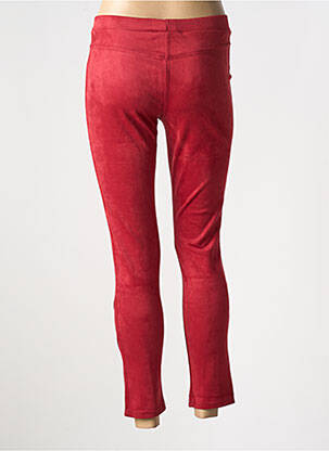 Pantalon 7/8 taille élastique rouge QUINZE HEURES TRENTE femme