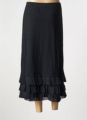Jupe longue coupe fluide noir DECA femme