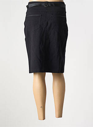 Jupe mi-longue coupe droite noir FRED SABATIER femme
