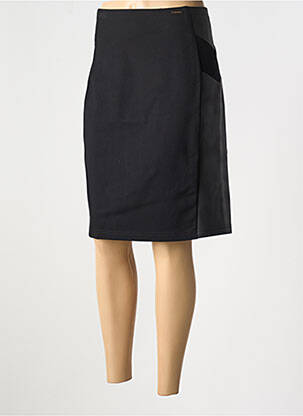Jupe mi-longue stretch noir FRED SABATIER femme