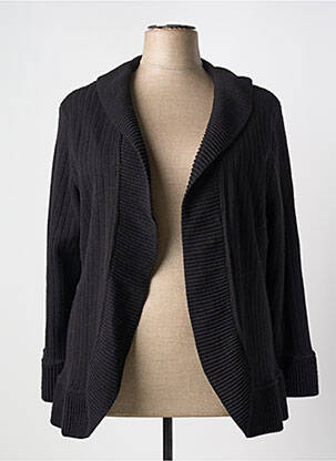 Gilet manches longues noir FRANCOIE F pour femme