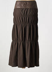Jupe longue marron MY WAY pour femme seconde vue