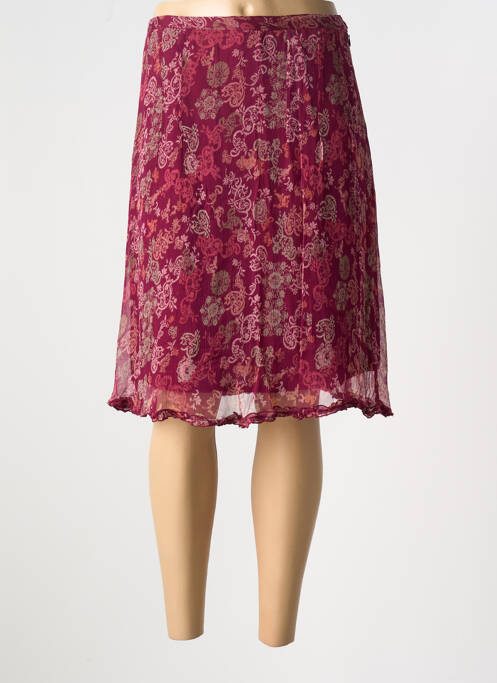 Jupe mi-longue violet AGATHE & LOUISE pour femme