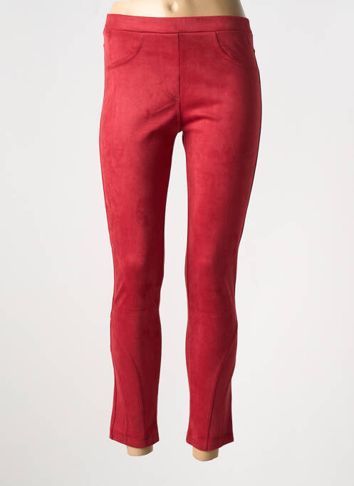 Pantalon 7/8 rouge QUINZE HEURES TRENTE pour femme