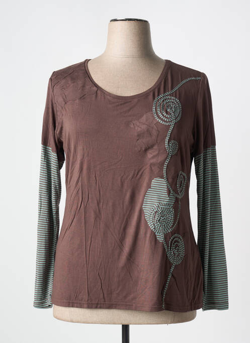 Top marron VANGO pour femme