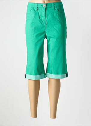 Bermuda coupe droite taille normale vert SHEEGO femme