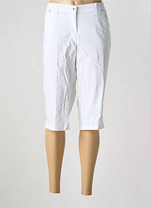 Bermuda taille élastique taille normale blanc KJBRAND femme