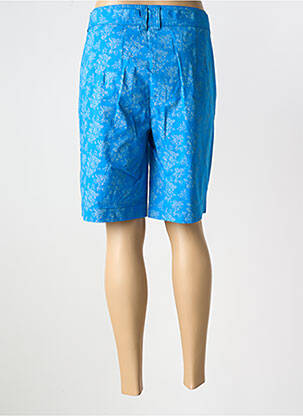 Bermuda tissage popeline taille normale bleu SHEEGO femme