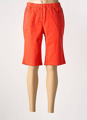 Bermuda taille élastique taille normale rouge SHEEGO femme