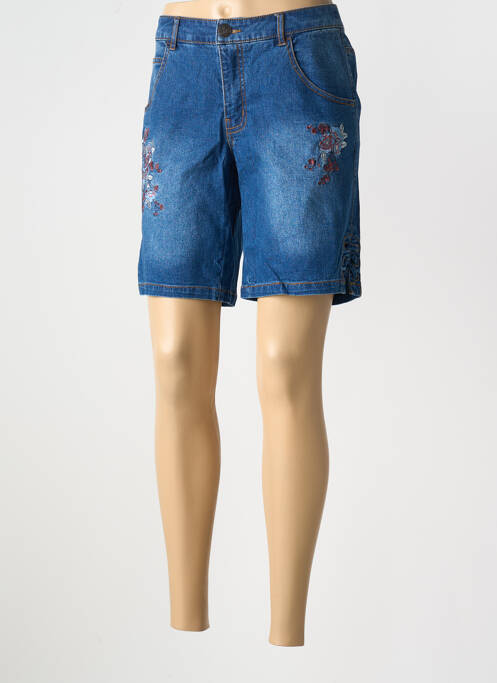 Short bleu SHEEGO pour femme