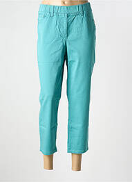 Pantalon 7/8 stretch taille normale vert SHEEGO femme