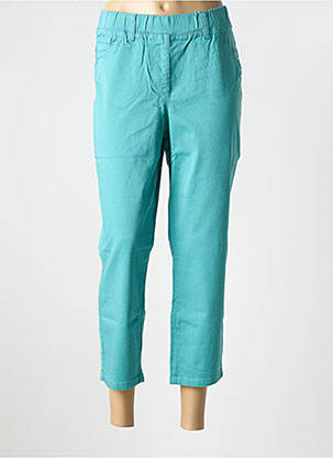 Pantalon 7/8 stretch taille normale vert SHEEGO femme