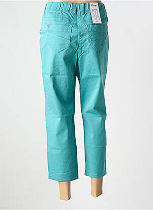 Pantalon 7/8 stretch taille normale vert SHEEGO femme