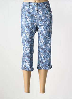Pantacourt stretch taille normale bleu SHEEGO femme