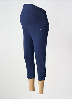Pantalon maternité tissage jersey bleu SHEEGO femme