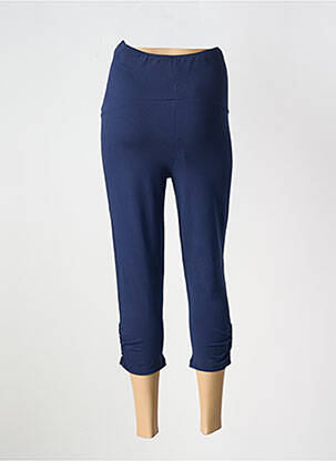 Pantalon maternité tissage jersey bleu SHEEGO femme