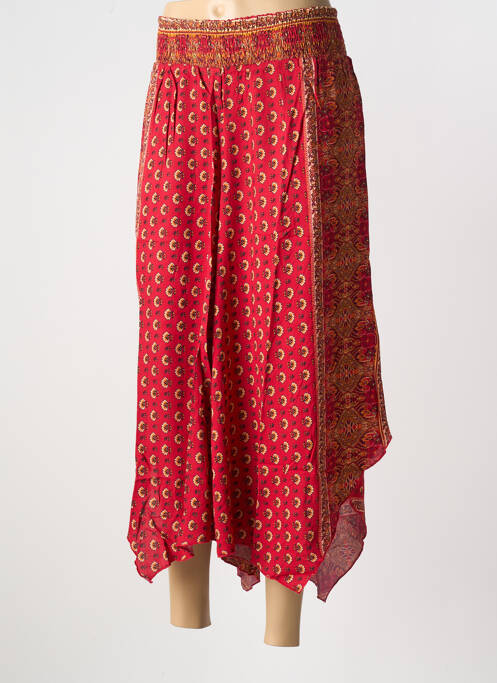 Pantalon 7/8 rouge SHEEGO pour femme