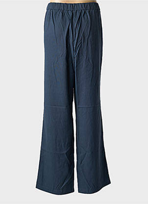 Pantalon droit tissage popeline taille normale bleu SHEEGO femme