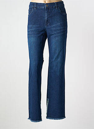 Jeans coupe droite stretch taille normale bleu SHEEGO femme