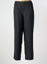 Pantalon droit tissage popeline taille normale noir SHEEGO femme