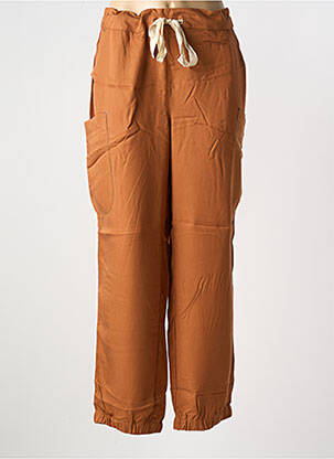 Pantalon cargo taille élastique taille normale orange SHEEGO femme