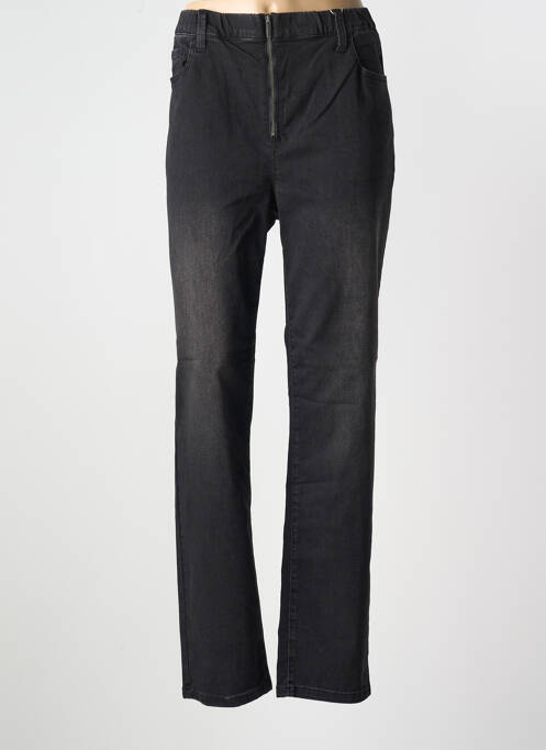 Jeans coupe slim noir SHEEGO pour femme