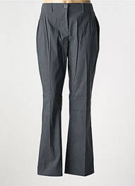 Pantalon droit fermeture zippée sous rabat boutonné gris SHEEGO femme
