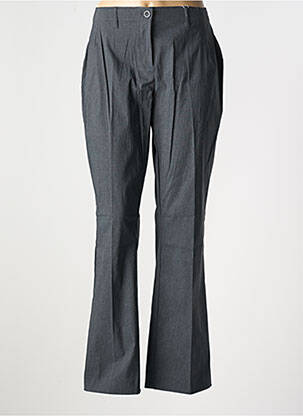 Pantalon droit fermeture zippée sous rabat boutonné gris SHEEGO femme