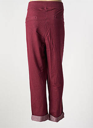 Pantalon droit taille élastique rouge SHEEGO femme
