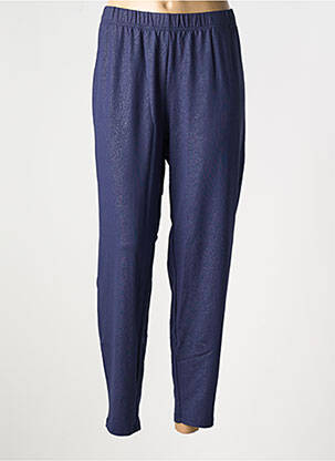 Pantalon droit taille élastique bleu SHEEGO femme