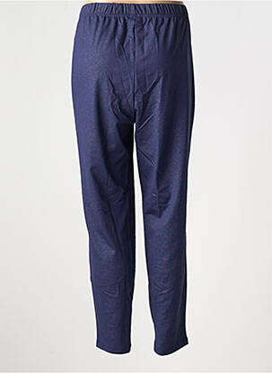 Pantalon droit taille élastique bleu SHEEGO femme
