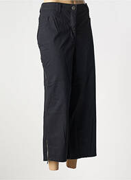 Pantalon 7/8 fermeture zippée sous rabat boutonné noir SHEEGO femme