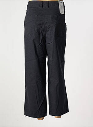 Pantalon 7/8 fermeture zippée sous rabat boutonné noir SHEEGO femme