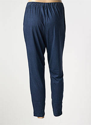 Pantalon 7/8 taille élastique bleu SHEEGO femme