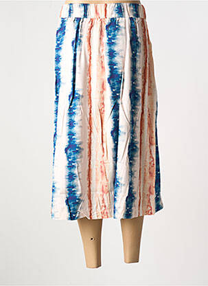 Jupe longue imprimé fantaisie bleu SHEEGO femme