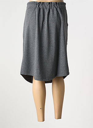 Jupe mi-longue coupe droite gris SHEEGO femme