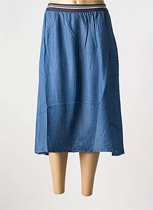 Jupe mi-longue bleu SHEEGO pour femme