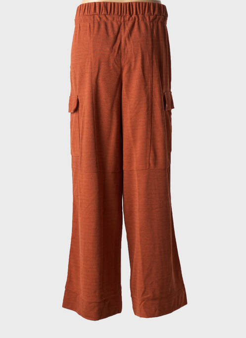 Pantalon flare taille élastique orange SHEEGO femme