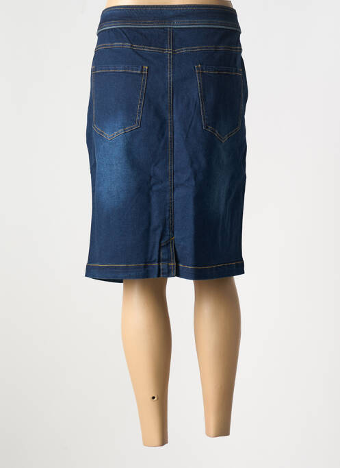 Jupe mi-longue bleu SHEEGO pour femme