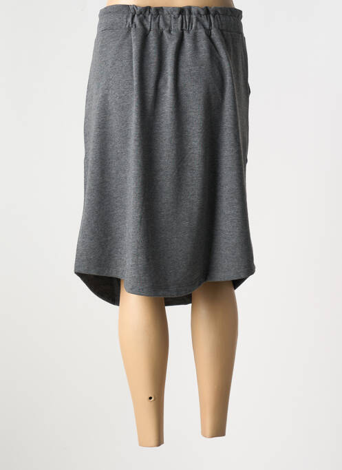 Jupe mi-longue gris SHEEGO pour femme
