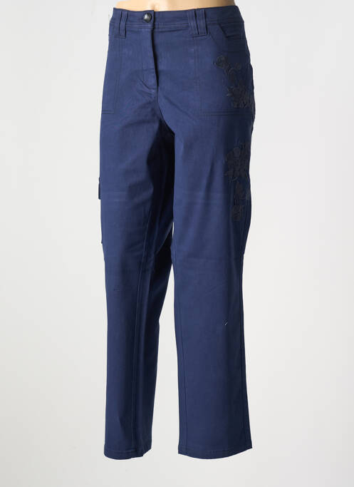 Pantalon droit bleu SHEEGO pour femme
