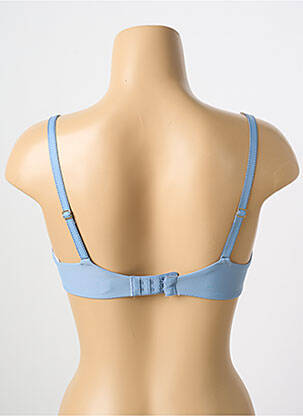 Soutien-gorge tissage dentelle haut soutien-gorge moulé bleu CHANTELLE femme