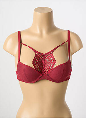 Soutien-gorge effet matière satinée haut soutien-gorge push-up rouge PASSIONATA femme