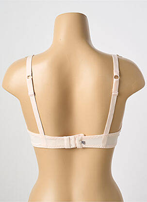 Soutien-gorge effet matière satinée haut soutien-gorge avec mousse de rembourrage amovible beige SIMONE PERELE femme