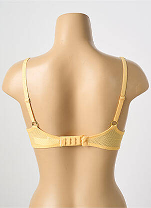 Soutien-gorge effet matière satinée haut soutien-gorge avec mousse de rembourrage amovible jaune CHANTELLE femme