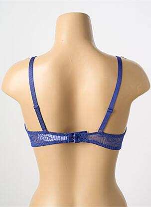 Soutien-gorge effet matière satinée haut soutien-gorge push-up bleu PASSIONATA femme