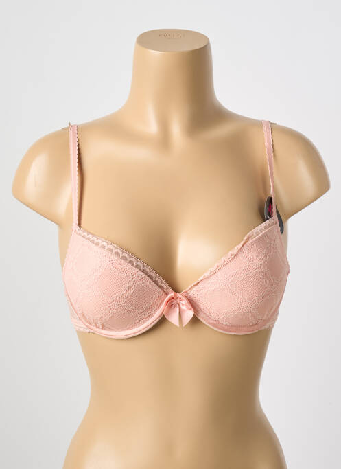 Soutien-gorge effet matière satinée haut soutien-gorge push-up rose PASSIONATA femme