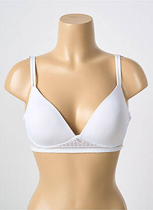 Soutien-gorge sans armature haut soutien-gorge moulé blanc IMPLICITE femme