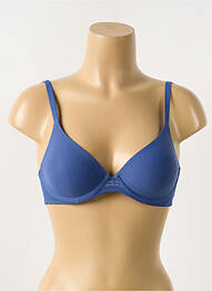 Soutien-gorge effet matière satinée haut soutien-gorge moulé bleu PASSIONATA femme