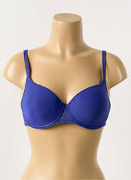 Soutien-gorge effet matière satinée haut soutien-gorge moulé bleu PASSIONATA femme